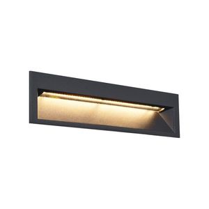 Moderní zapuštěné nástěnné svítidlo černé 28cm vč. LED IP65 - Mert obraz