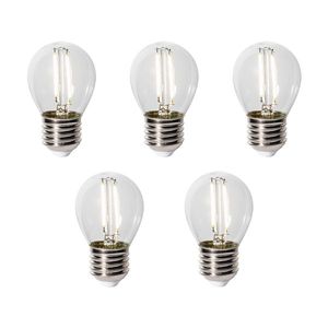 Sada 5 LED žárovek E27 P45 Soumrakový senzor 3W 250 lm 3000K obraz