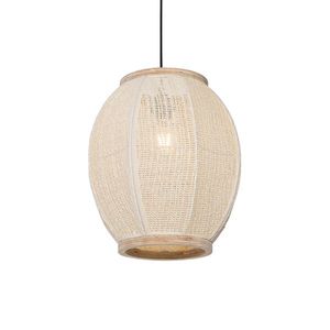 Orientální závěsné svítidlo přírodní 35 cm - Rob obraz
