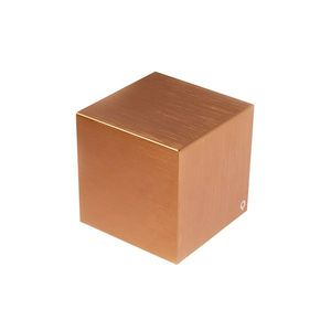 Moderní nástěnná lampa měděná - Cube obraz