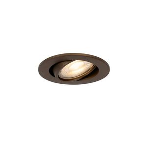 Chytré zapuštěné bodové svítidlo tmavě bronzové, naklápěcí, vč. Wifi GU10 50mm - Cisco obraz