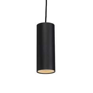 Designové závěsné svítidlo černé - Tubo obraz