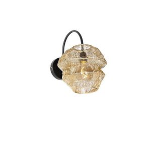 Orientální nástěnná lampa zlatá - Vadi obraz