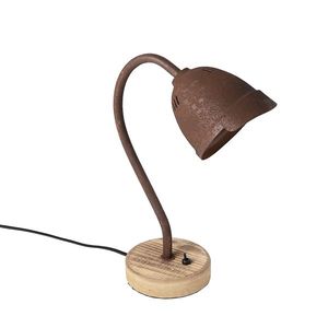Rustikální stolní lampa rezavě hnědá - Rax obraz