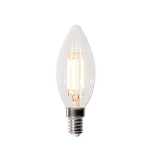 E14 3-stupňová stmívatelná LED žárovka B35 čirá 4W 450 lm 2700K obraz