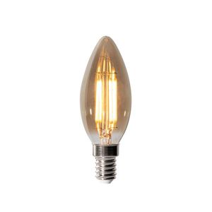 E14 stmívatelná LED žárovka B35 kouřová 4W 300 lm 2200K obraz