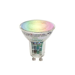 Chytrá GU10 50 LED žárovka čirá RGBW 4, 5W 350 lm 2700-6000K obraz