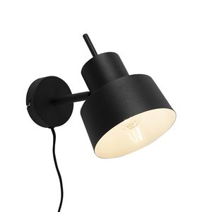 Retro nástěnná lampa černá - Chappie obraz