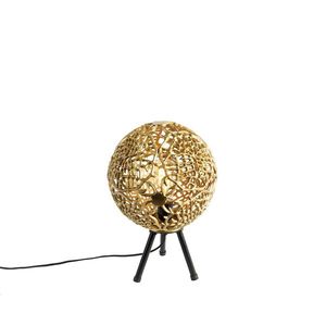 Stolní lampa v art deco stylu se třemi nohami zlatá - Maro obraz
