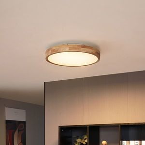 Skandinávské stropní svítidlo dřevěné 50 cm vč. LED stmívatelné - Pecker obraz
