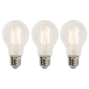 Sada 3 stmívatelných LED žárovek E27 A60 5W 470lm 2700K obraz