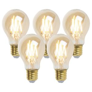 Sada 5 stmívatelných LED žárovek Goldline 5W 380lm 2200K obraz