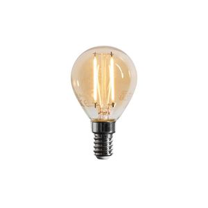 E14 Stmívatelné LED žárovky G45 zlaté 4W 330 lm 2100K obraz