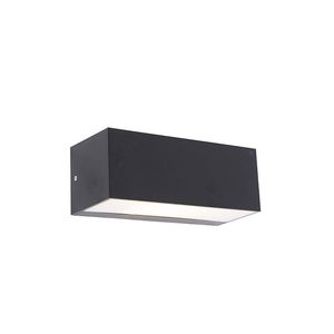 Moderní nástěnné svítidlo černé IP65 - Houks obraz