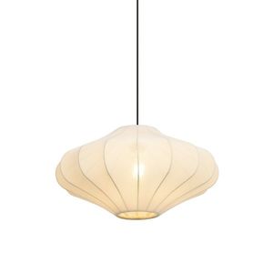 Japandi závěsné svítidlo béžové s látkovým stínidlem 50cm - Plu obraz