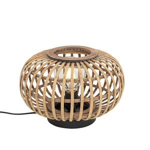 Orientální stolní lampa bambusová - Amira obraz