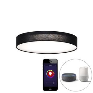 Chytré stropní svítidlo černé 40 cm vč. LED RGB - Taiko obraz