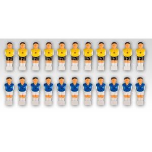 Tuin 1430 Náhradní figurky na fotbálek žlutá modrá 22 ks obraz