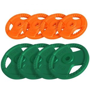 Gorilla Sports Sada zátěžových desek, 4 x 2, 5 kg + 4 x 5 kg obraz
