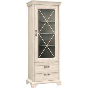 Vitrína Kashmir 78 cm Pina Bílá obraz