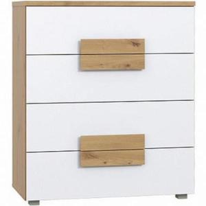 Komoda Arkina 80 cm, dub artisan/bílá obraz