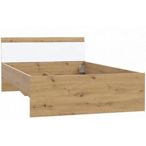 Postel Arkina 120 cm Bílý/Dub Artisan obraz