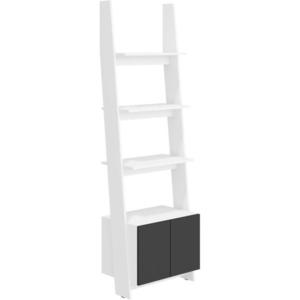 Regál Rack 60cm 1D Bílá/Černá obraz
