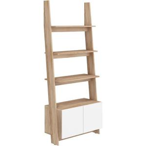 Regál Rack 80cm 1D Dub Sonoma/Bílá obraz