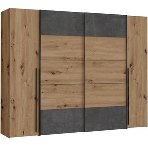 Skříň Narago 3 270cm Dub Artisan/Beton obraz