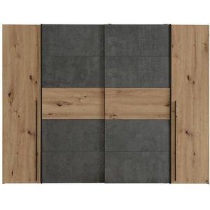Skříň Narago 4 270cm Dub Artisan/Beton obraz