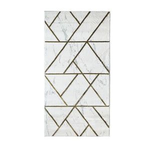 Koberec Frisee Diamond 1, 6/2, 3 A0052 bílá/zlatá obraz