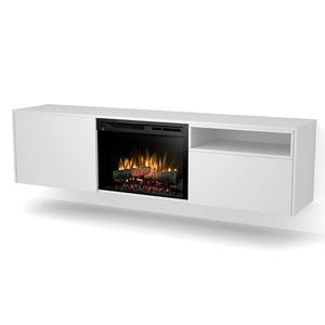 Elektrický krb Tecero 26" bílá/přírodní obraz