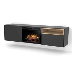 Elektrický krb Tecero 26" černý/dub obraz