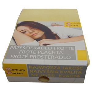 Napínací froté prostěradlo 140x200 BAR.4 krémové obraz