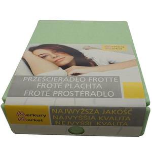 Napínací froté prostěradlo 140x200 BAR.10 světle zelené obraz