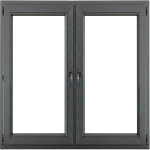 Okno symetrické 116, 5x113, 5 antracit obraz