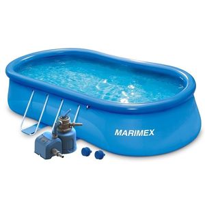 Marimex | Bazén Marimex Tampa ovál 5, 49x3, 05x1, 07 m s pískovou filtrací | 19900113 obraz
