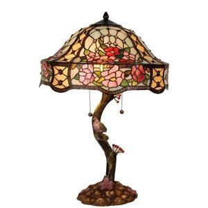Stolní lampa Tiffany Flowers - Ø 45*62 cm 3x E27 / Max 60w 5LL-5631 obraz