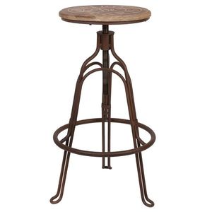 Kovová vytáčecí stolička Bistro - Ø 35*60 cm 50241 obraz