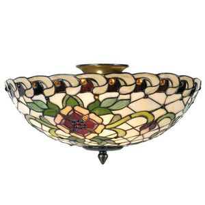 Stropní svítidlo Tiffany Alienor – Ø 40*25 cm E14/max 2*40W 5LL-5419 obraz