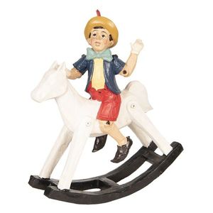 Dekorace Pinocchio na houpacím koni - 26*8*29 cm 6PR2526 obraz