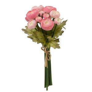 Růžová kytička pryskyřník 11ks - 16*14*26cm 93121 obraz