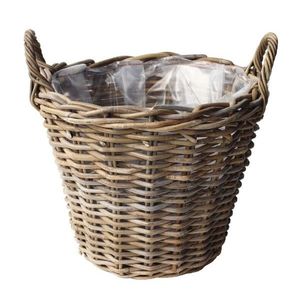 Kulatý ratanový květináč /koš s uchy - Ø 28*26 cm 901117 obraz