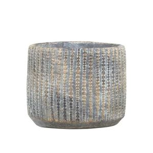 Opálovo-zlatý cementový obal na květináč Noyon - Ø 14, 5*12cm 65073125 (65731-25) obraz