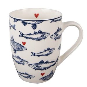 Porcelánový hrnek s rybkami Sun Sea And Fish - 12*8*10cm/ 350ml SSFMU obraz