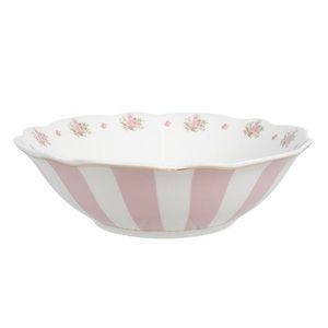 Bílo-růžová miska s růžičkami Sweet Roses - Ø 15*5 cm / 350 ml SWRBO obraz
