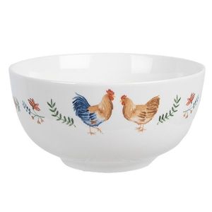 Miska s kohoutkem a slepičkou Chicken and Rooster - Ø 14*7 cm / 500 ml CARYBO obraz