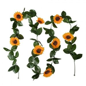 Dekorace umělá girlanda slunečnice Sunflowers - 200*14*5 cm 6PL0356 obraz