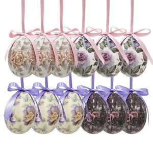 12ks dekorace závěsné vajíčko s květy Spring Egg - Ø 4*5cm 65903 obraz
