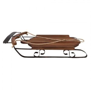 Veliké dřevěno-kovové sáně Sledge Vintage - 71*39*14 cm 50804 obraz
